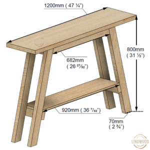 Console table dimension view Interior Design Pine Lindwood