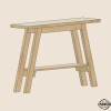 Modern DIY Console table Plan. Designed in autocad. angle view