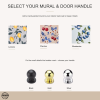 Custom little street library mural and door handle options including Lemons, Cherries, Blueberries, and Black, Gold, Silver handles