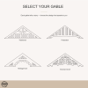 Custom little street library gable design options: Traditional, Federation, Heritage Arch, and Victorian Scroll